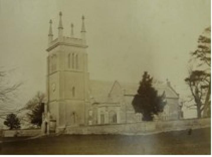 Ickworth Church from south-west c.1862